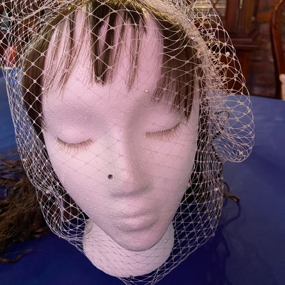 Custom Handmade Bird Cage Bridal Veil - Picture 3 of 3